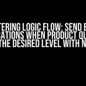 Mastering Logic Flow: Send Email Notifications when Product Quantity Hits the Desired Level with NestJS